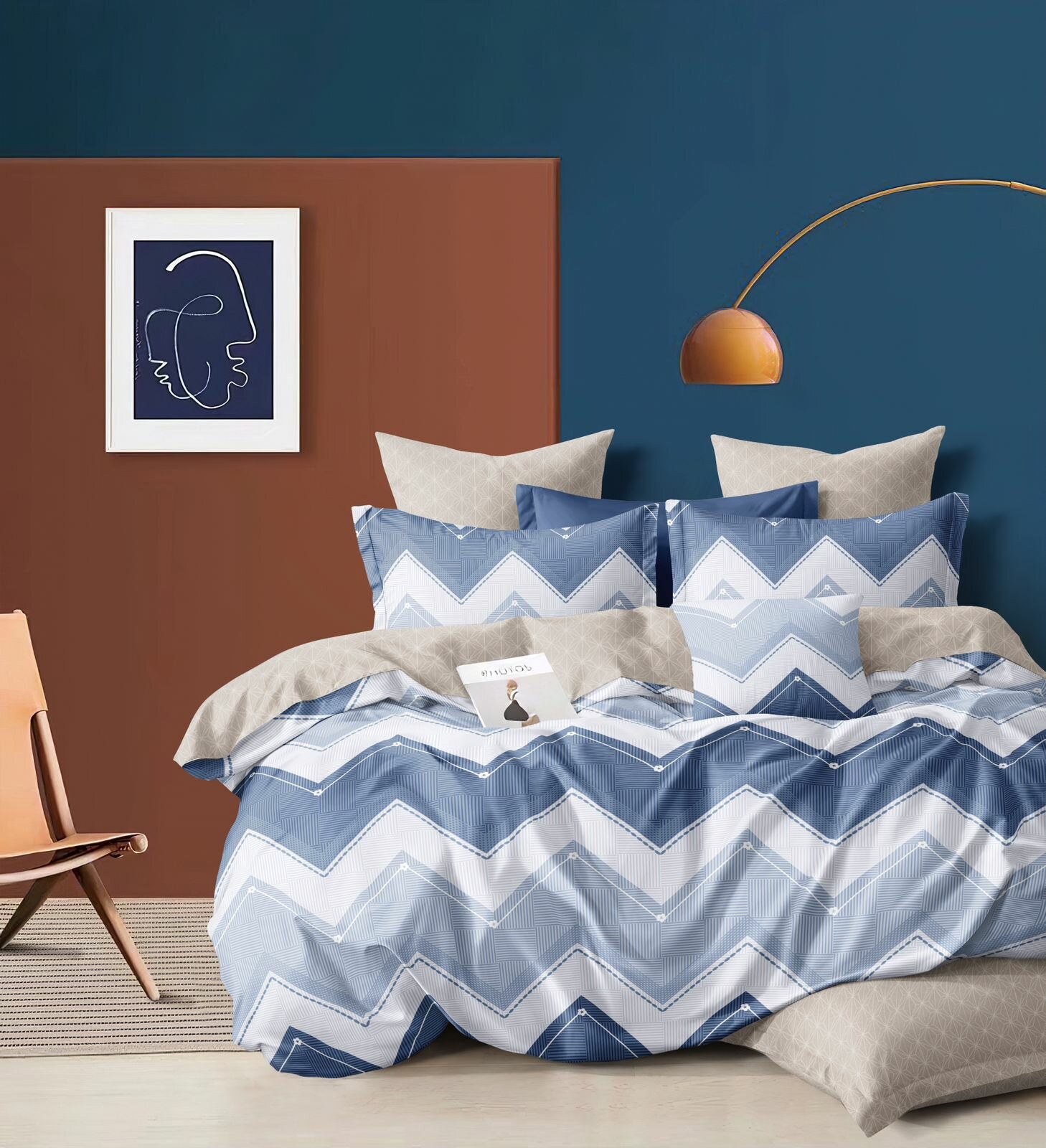 фото Постельное белье "Classic Line Textile" семейный комплект Хлопок, Сатин (семейное)