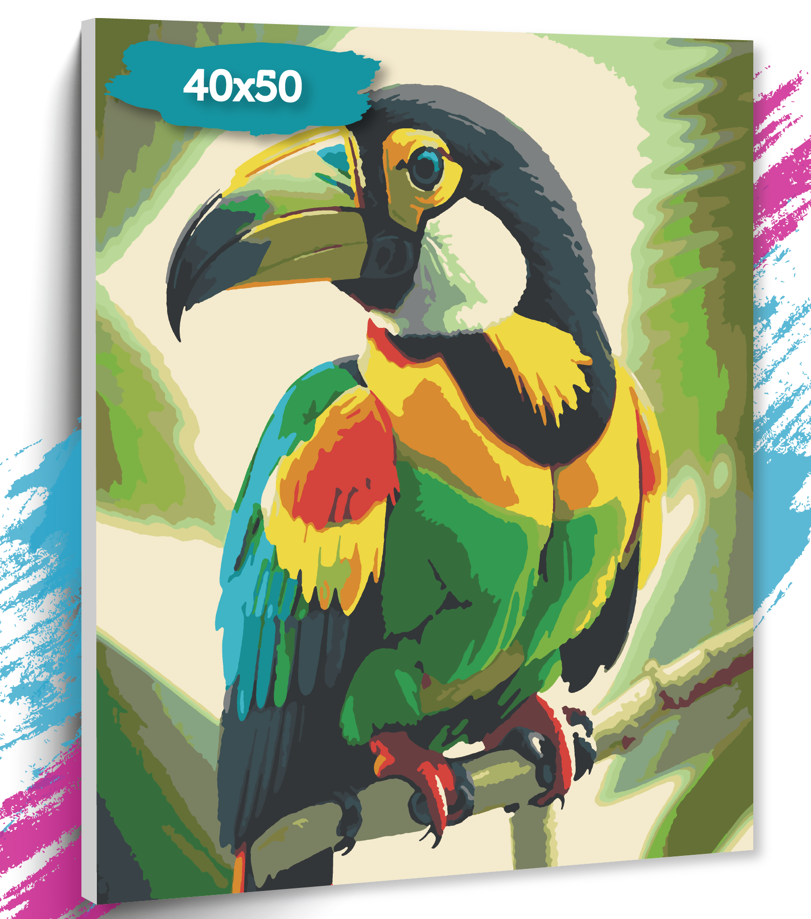 Картины по номерам Тропическая птица