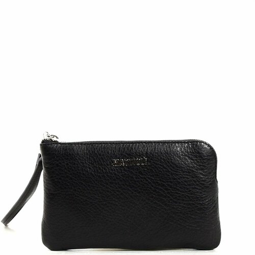 фото Кошелек mattioli, фактура зернистая, черный