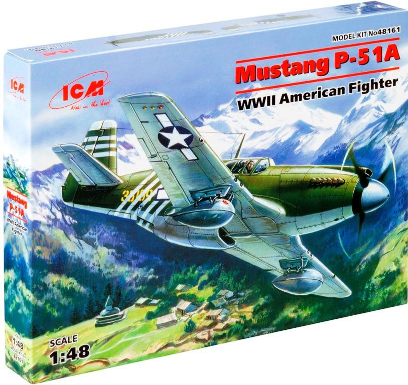 Сборная модель Истребитель Мустанг P-51 А (1/48) 48161 ICM