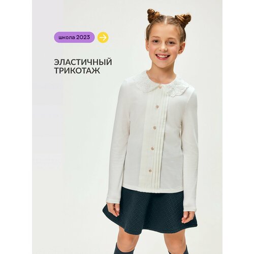 фото Школьная блуза acoola, размер 146, белый
