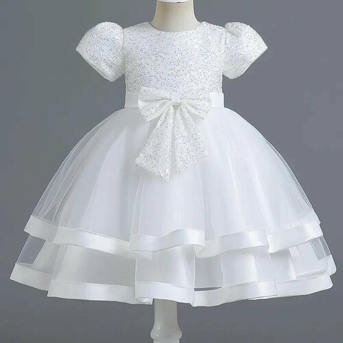 Платье, размер 104/110, белый