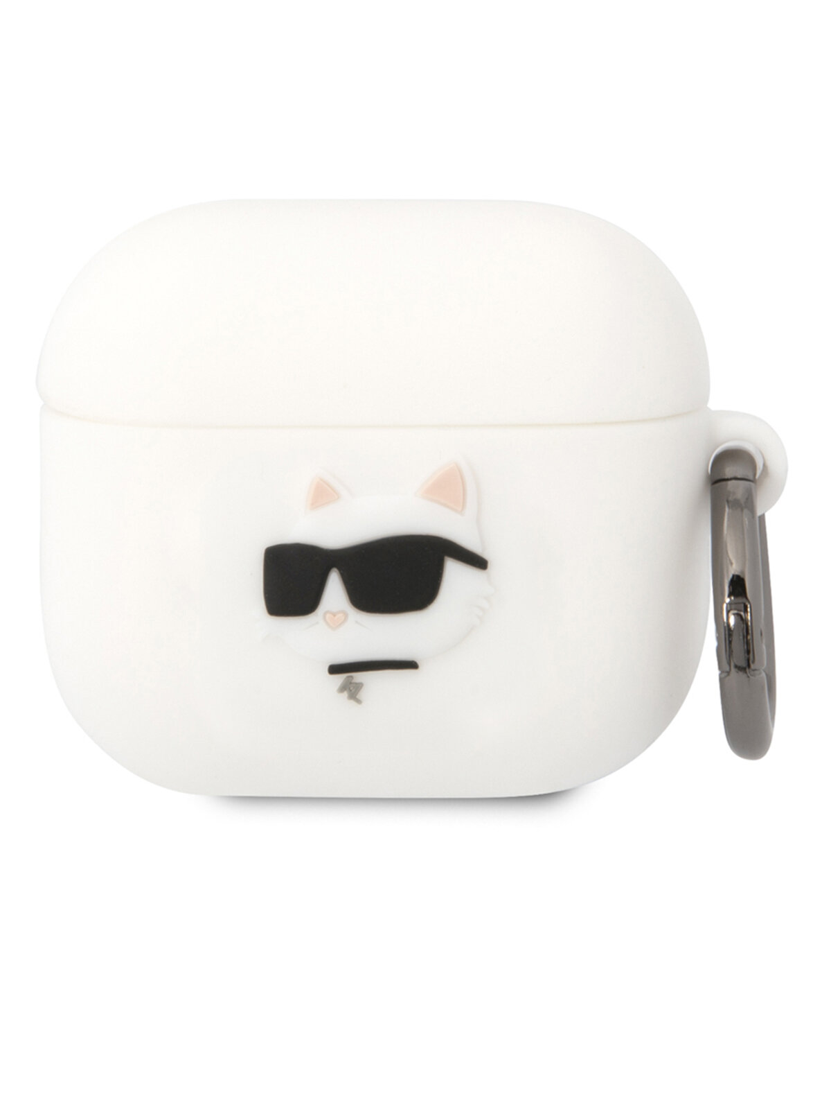 Lagerfeld для Airpods 3 чехол Silicone case with ring NFT 3D Choupette White