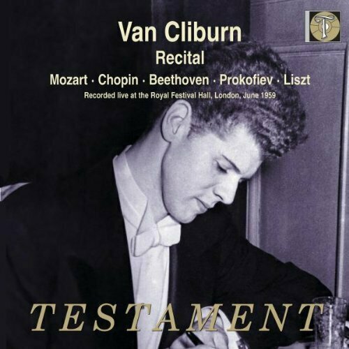 AUDIO CD VAN CLIBURN Recital. Mozart, Chopin, Beethoven, Prokofiev, Liszt. Recorded live at the Royal Fesitval Hall London 1959.