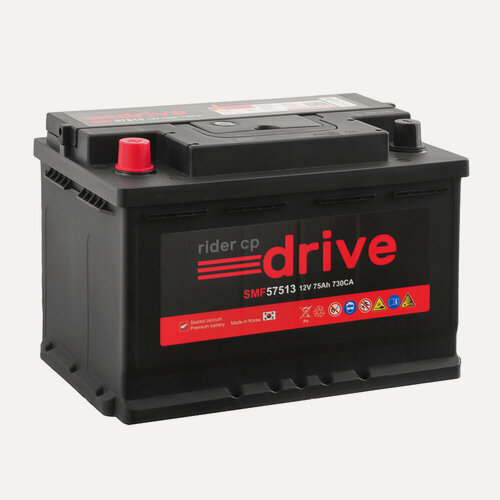 Изображение товара Аккумулятор RDRIVE 75 Ач 730А П/П 57513