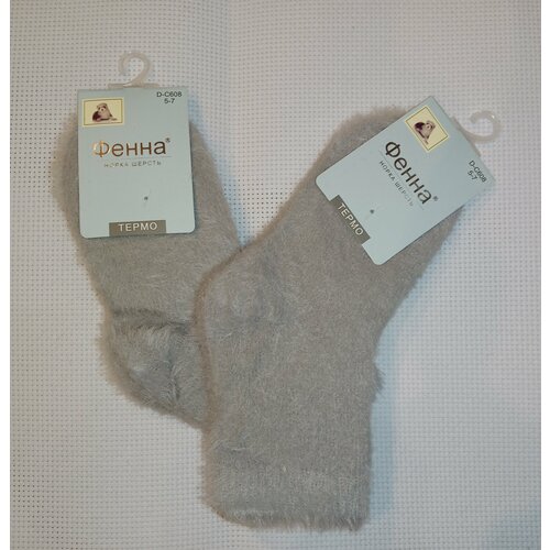 фото Носки 2 пары, размер 5-7 лет, серый вашехобби