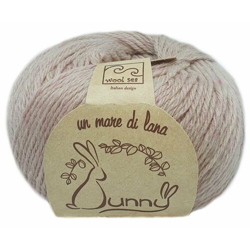 Пряжа Bunny Wool Sea (374), 50г, 200м, 20% пух кролика, 5% меринос, 30% натуральная вискоза, 45% нейлон (2 шт.)