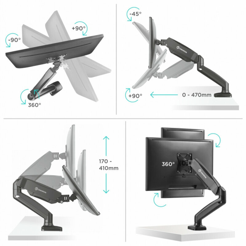 Кронштейн ONKRON G80 BLACK 13-32' — фото 1