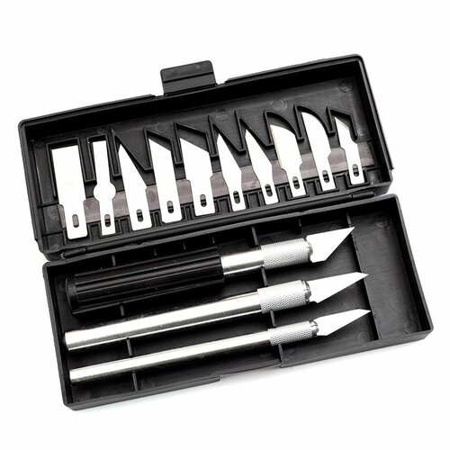 набор мастихинов stainless palette knife set для рисования 354856 american crafts 13 х 29 см Набор макетных ножей Hobby Knife Set со сменными лезвиями. American crafts.