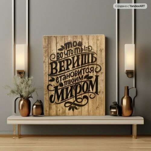 Картина с мотивационной фразой 