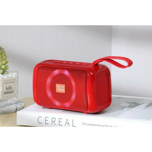 Беспроводная колонка 193 - Портативный динамик с поддержкой Bluetooth AUX FM USB microSD TF Радиоприемник переносной Акустическая система с подсветкой 120000₽