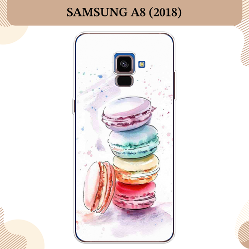 Силиконовый чехол Пирамидка макарони 2 на Samsung Galaxy A8 2018 / Самсунг Галакси A8 (2018)