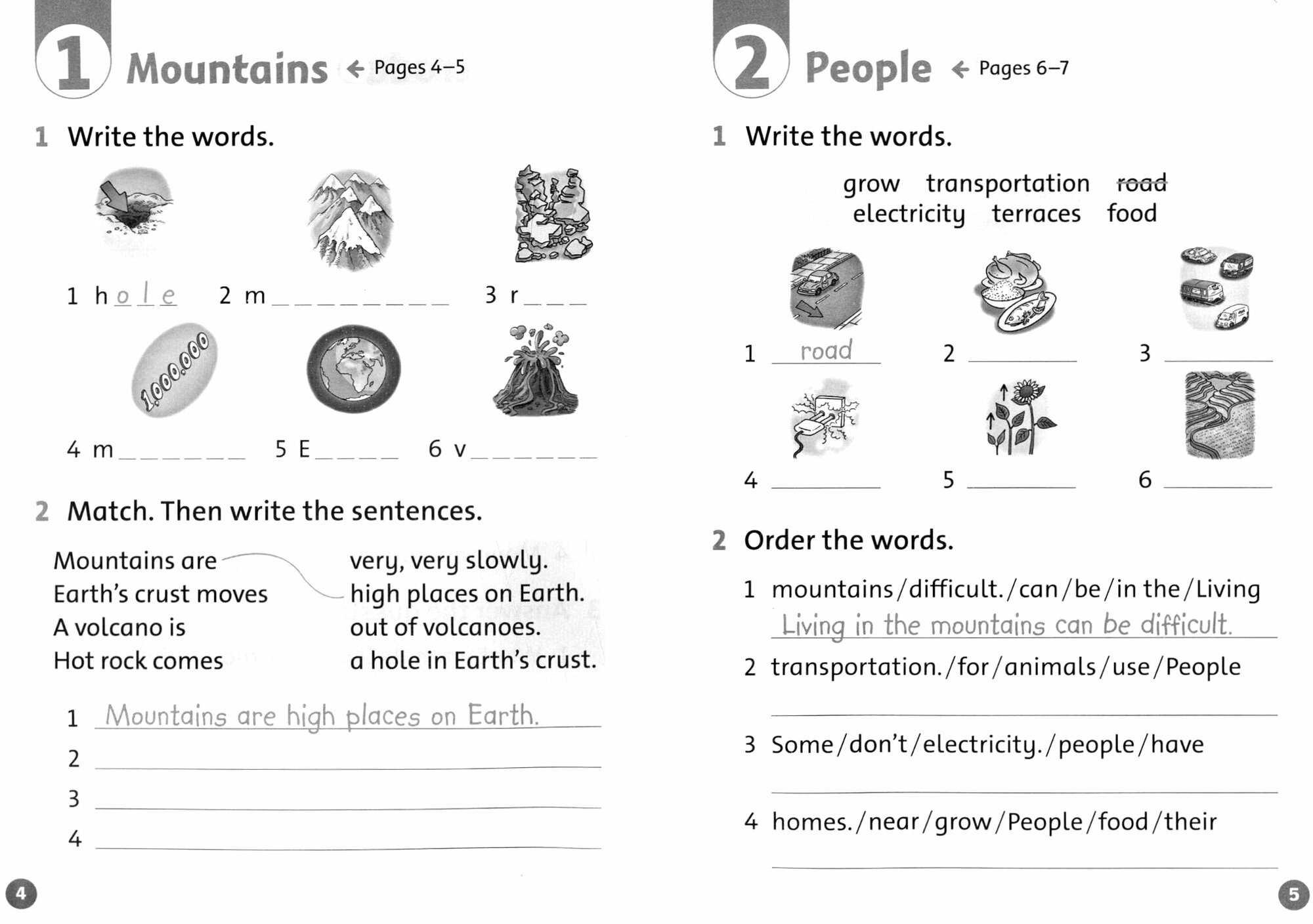 Oxford Read and Discover. Level 2. In the Mountains. Activity Book - фото №3