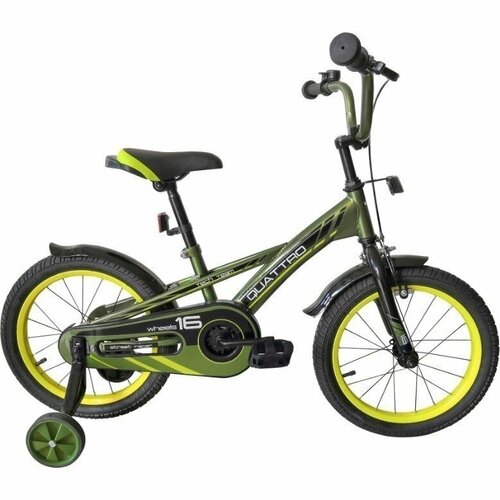 Детский велосипед TECH TEAM QUATTRO хаки 12' NN002662 NN002662