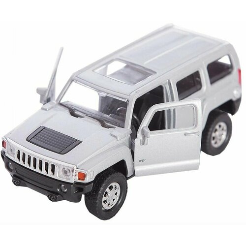 Игрушка Модель Машины 1:34-39 Hummer H3 желтый белый