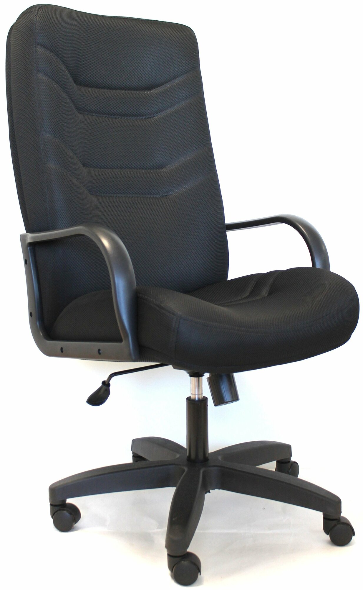 Компьютерное кресло Евростиль Министр Стандарт офисное обивка ткань/сетка цвет чёрный