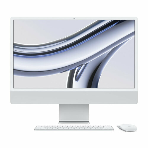 Моноблок Apple iMac 24 Silver M38Gb256Gb SSDMacOs MQR93BA Aнглийская клавиатура Нужен переходник на EU 17908000₽