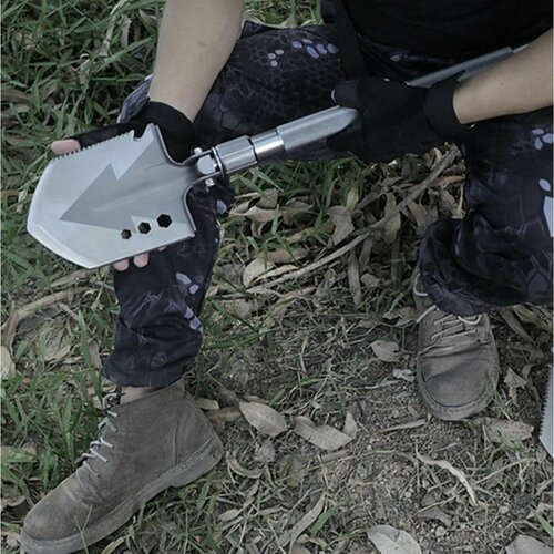 Стальная универсальная складная туристическая лопата 1999₽