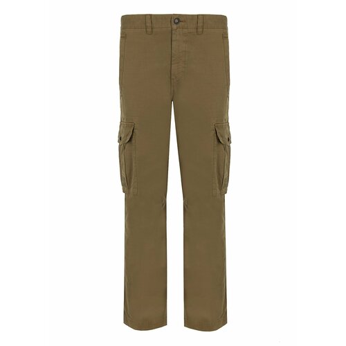 брюки чинос с отворотом hugo boss Брюки карго BOSS, размер 54, коричневый