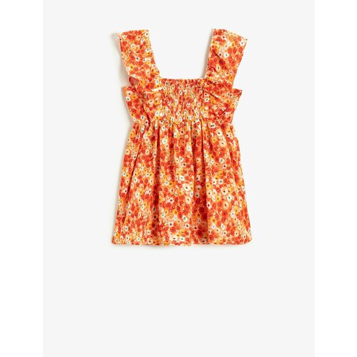 фото Платье koton, размер 6-9 месяцев, оранжевый