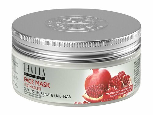 Очищающая глиняная маска для лица с экстрактом граната / Thalia Natural Beauty Clay-Pomegranate Face Mask