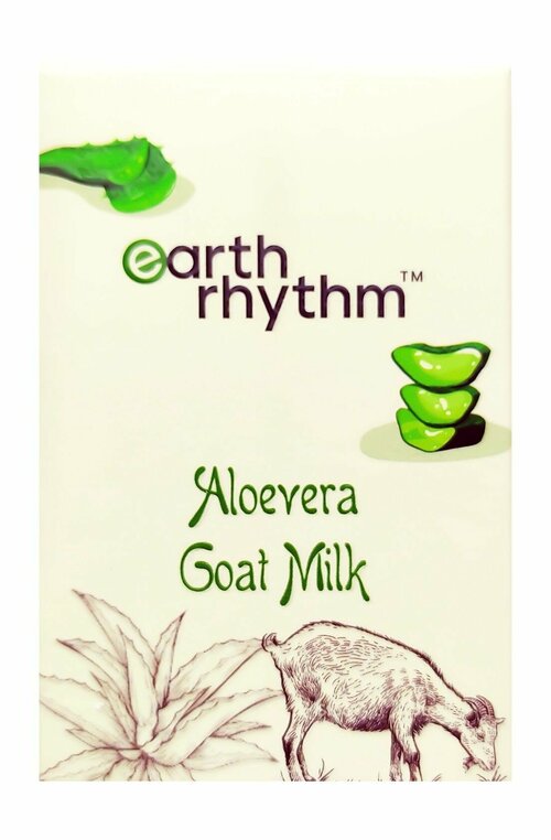 Мыло для тела с алоэ вера и козьим молоком / Earth Rhythm Aloe Vera Gel & Goat Milk Soap