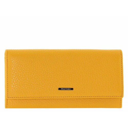фото Кошелек pratero, фактура зернистая, желтый