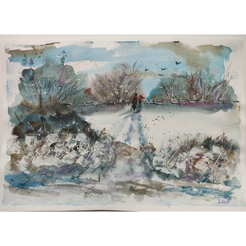 Картина акварелью 