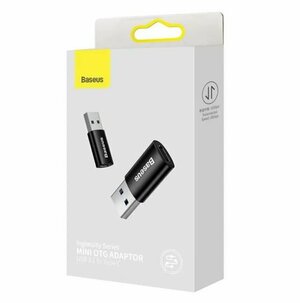 Адаптер OTG Type-c - USB, Baseus, Mini OTG Adaptor ZJJQ000101