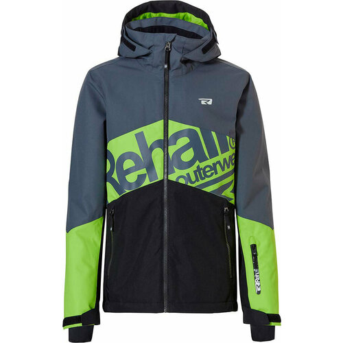 Куртка спортивная Rehall, размер 128, зеленый, черный куртка rehall rome r jr размер 128 голубой синий