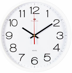 Часы настенные круглые "Классика", 30 см белые Рубин