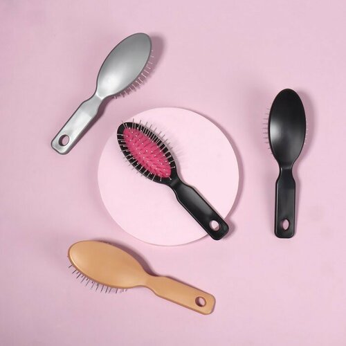 Расчёска массажная 4 17 см цвет микс 542₽