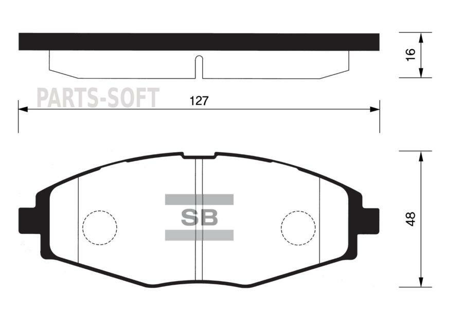 SANGSIN BRAKE SP1086 ПШ колодки дисковые HI-Q 96281945 96288629 SP1086 PD06