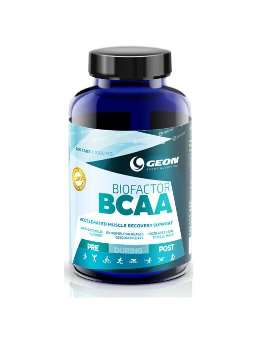 Комплекс BCAA 2:1:1 GEON Bio Factor, таблетки, 200шт, 200гр - фото №10