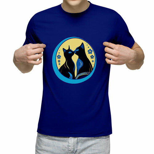 Футболка Us Basic, размер XL, синий мужская футболка влюбленная птичка 2xl синий