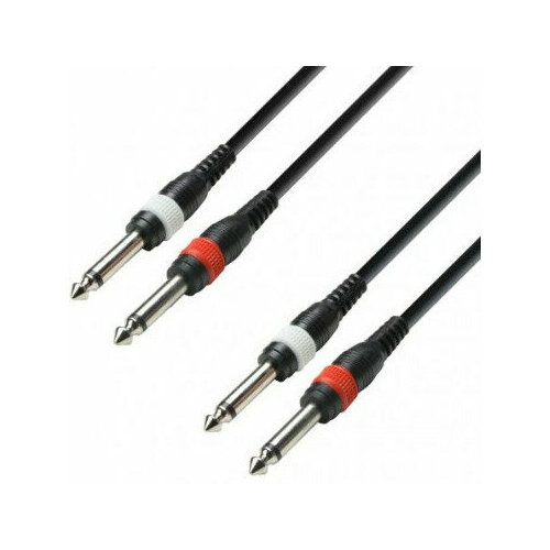 Кабель аудио 2xJack - 2xJack Adam Hall K3TPP0600 6.0m кабель микрофонный 6м adam hall k3 mfp 0600