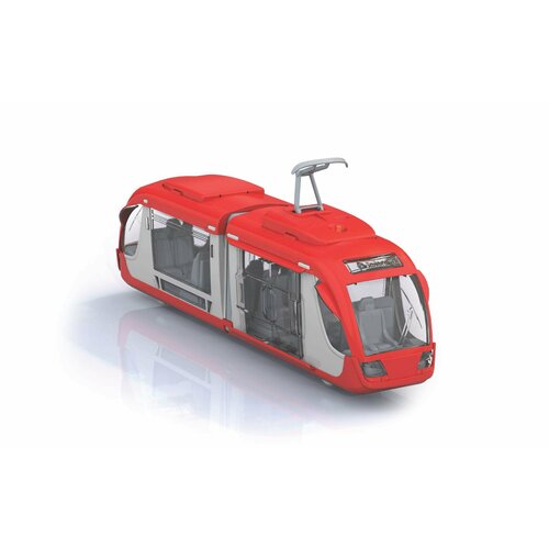 Трамвай нордпласт со световым и звуковым эффектами (в индивидуальной коробке) Н-1454 трамвай со световым и звуковым эффектами в инд коробке 1454