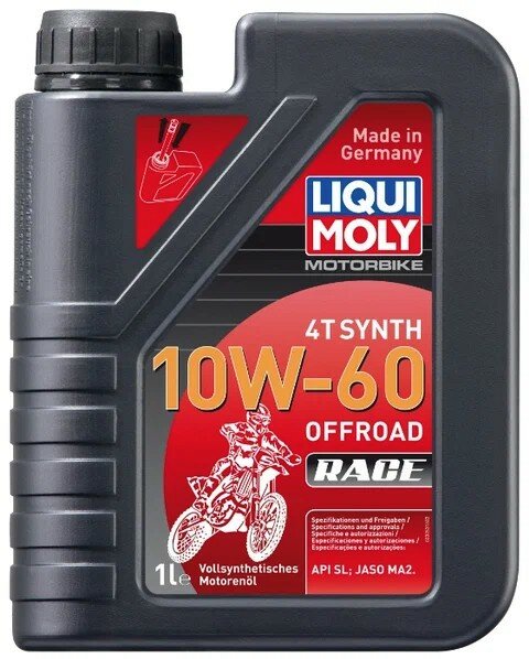 Моторное масло LIQUI MOLY Motorbike 4T Synth Offroad Race 10W-60 1л ( 3053 )