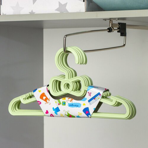 Плечики для одежды SKYPHOS детские, размер 30-34, цвет микс разноцветный