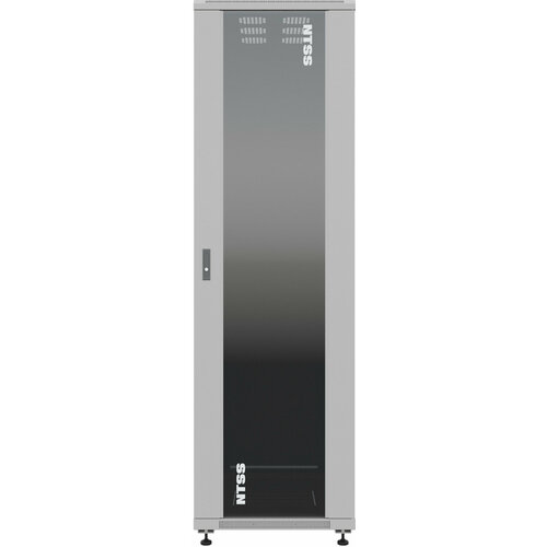 Шкаф серверный NTSS Премиум (NTSS-R42U80100GS) напольный 42U 800x1000мм пер. дв. стекл металл 900кг серый IP20 сталь