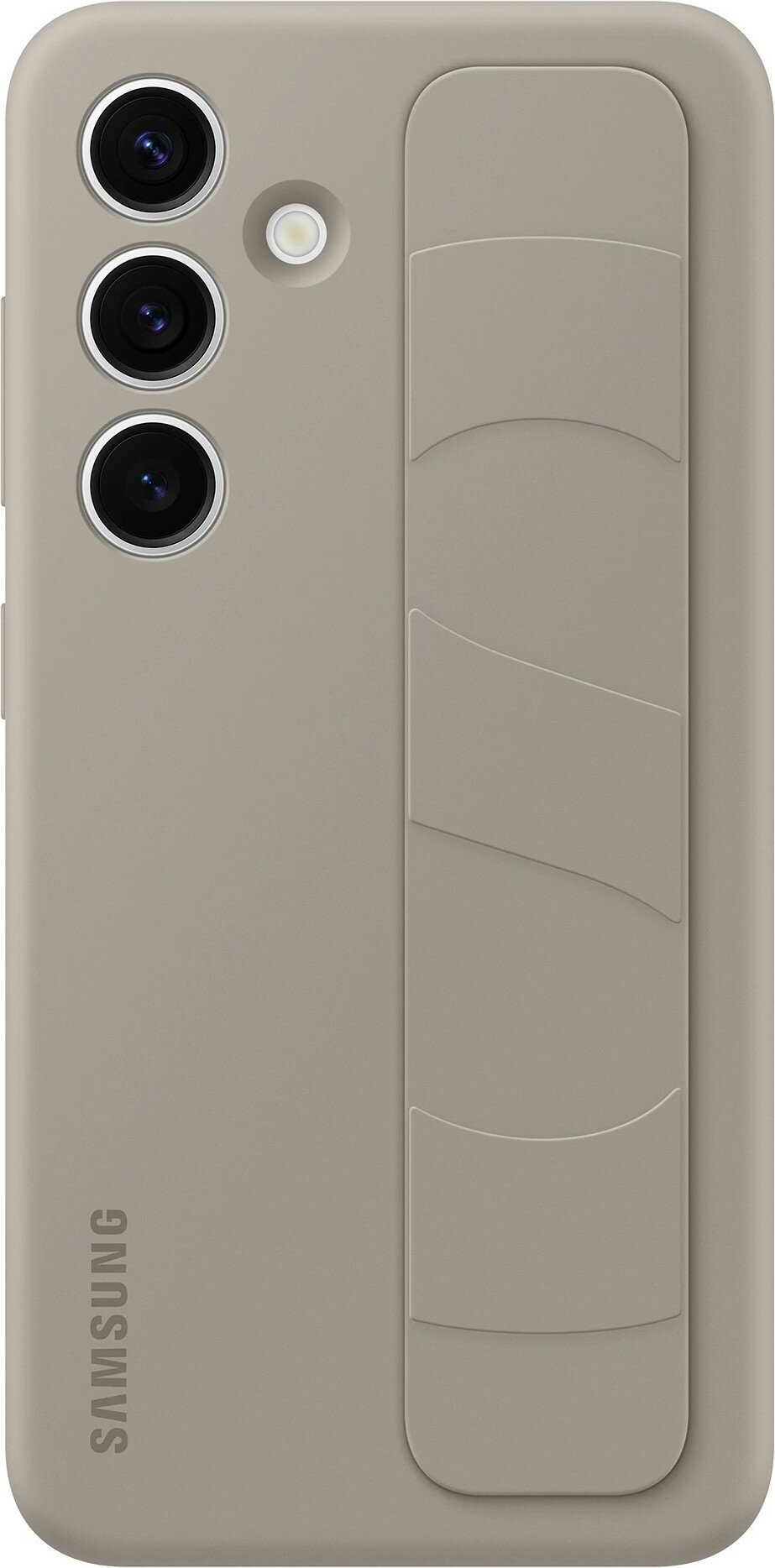 Чехол (клип-кейс) Samsung Standing Grip Case S24, для Samsung Galaxy S24, серо-коричневый [ef-gs921cuegru]