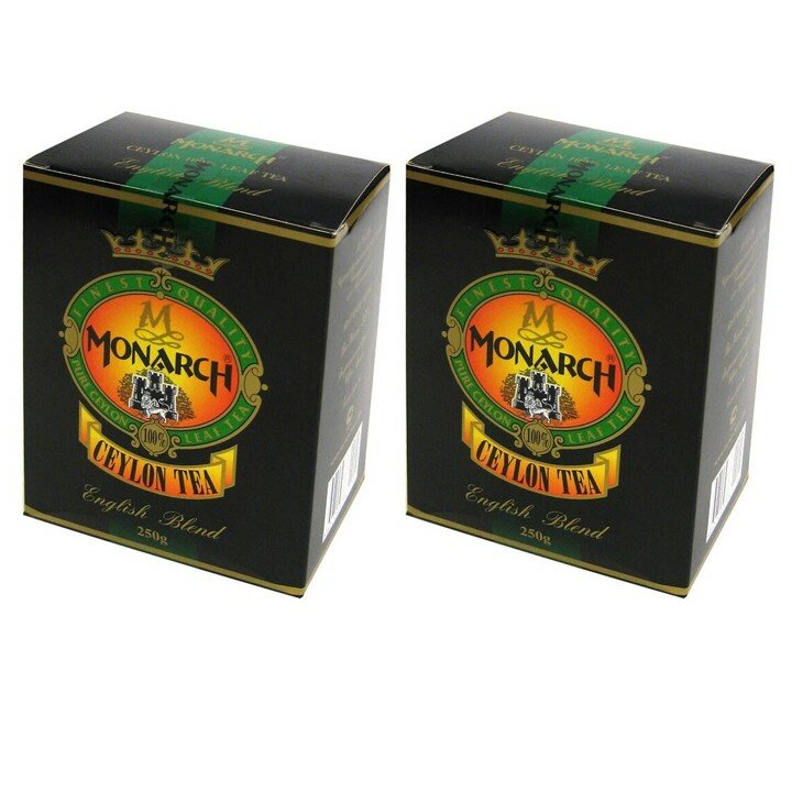 Чай черный Monarch Ceylon English Blend крупнолистовой, 250 г 2 шт