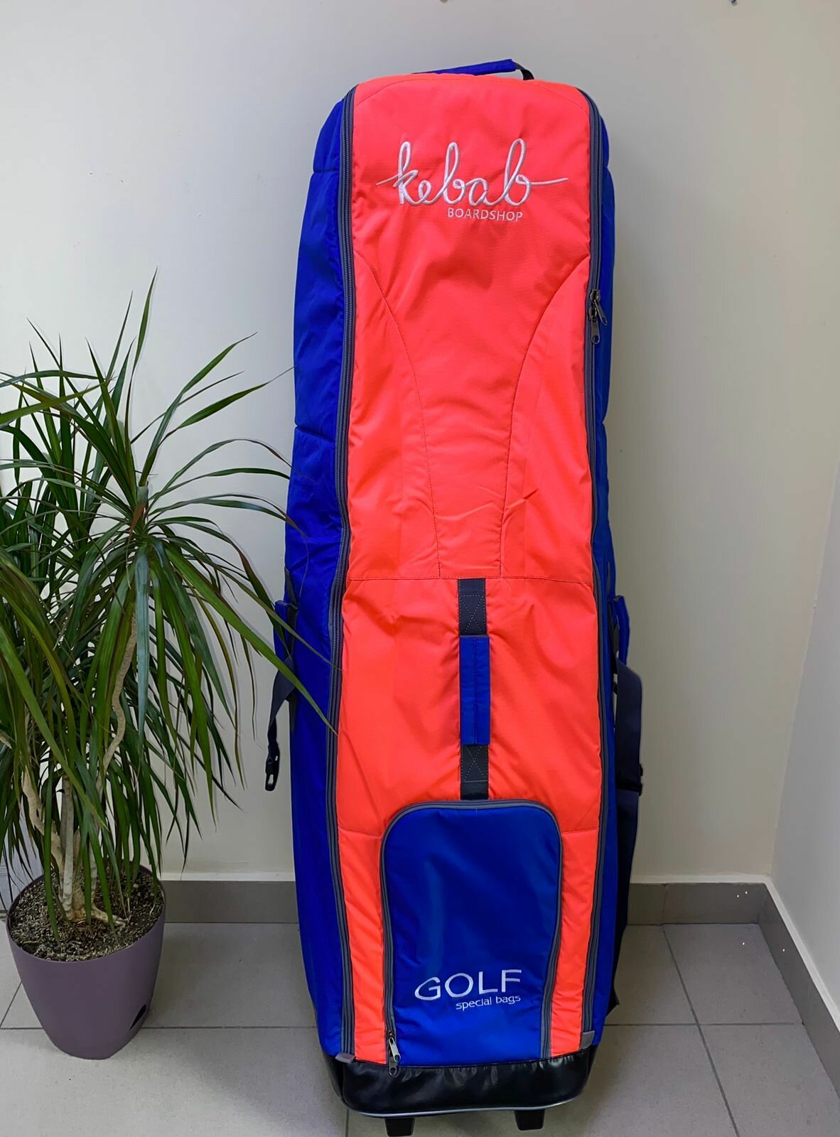 Чехол для вейкборда на колесах Kebab Wheeled Board bag (blue, red) 150см
