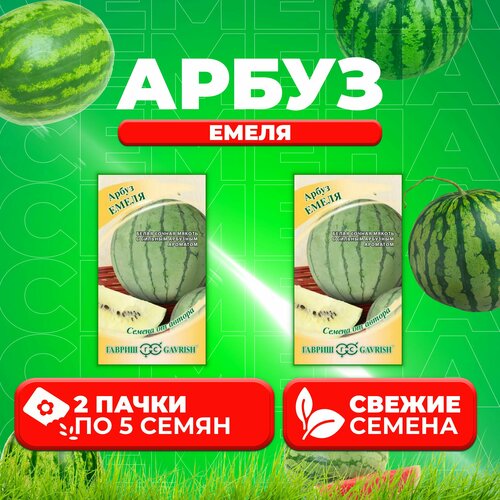 Арбуз Емеля, 5шт, Гавриш, от автора (2 уп) арбуз жарок 5шт гавриш от автора 2 уп