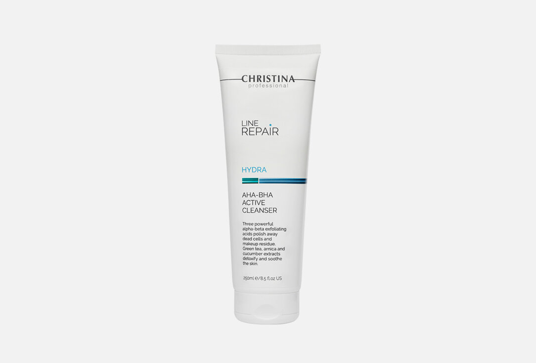 Очищающий активный гель с AHA-BHA кислотами Hydra AHA-BHA Active Cleanser Christina - фото №15