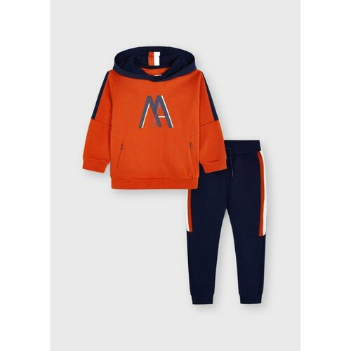 Комплект одежды Mayoral, размер 116 (6 лет), синий, оранжевый