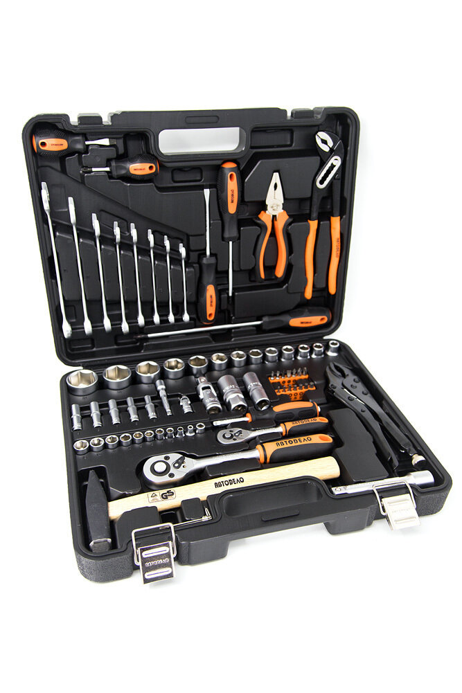 Набор инструментов 72 пр. 1/2 DR 1/4 DR АвтоDело — фото 1