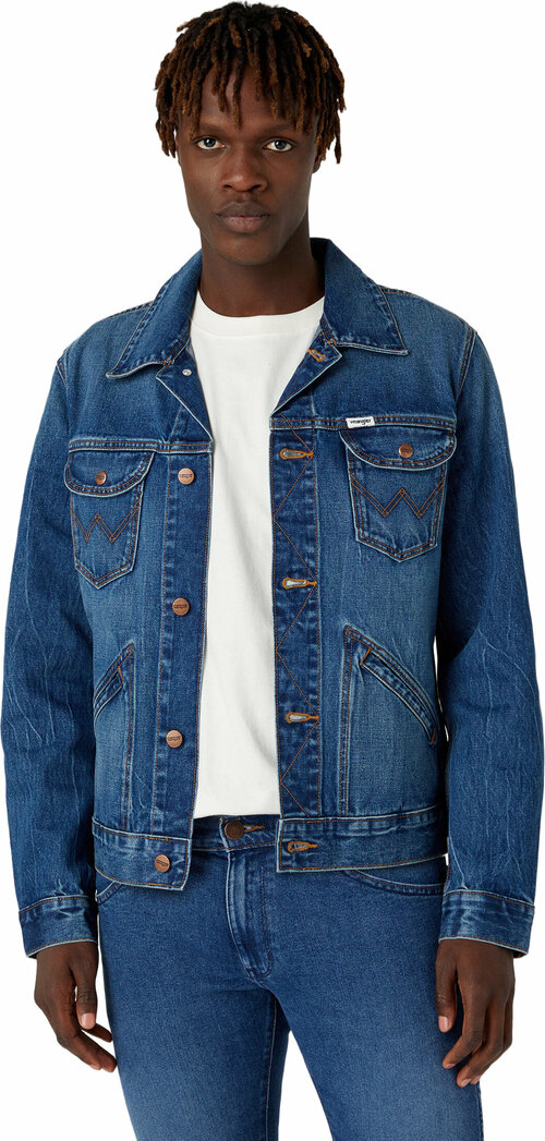Джинсовая куртка Wrangler, размер M, синий