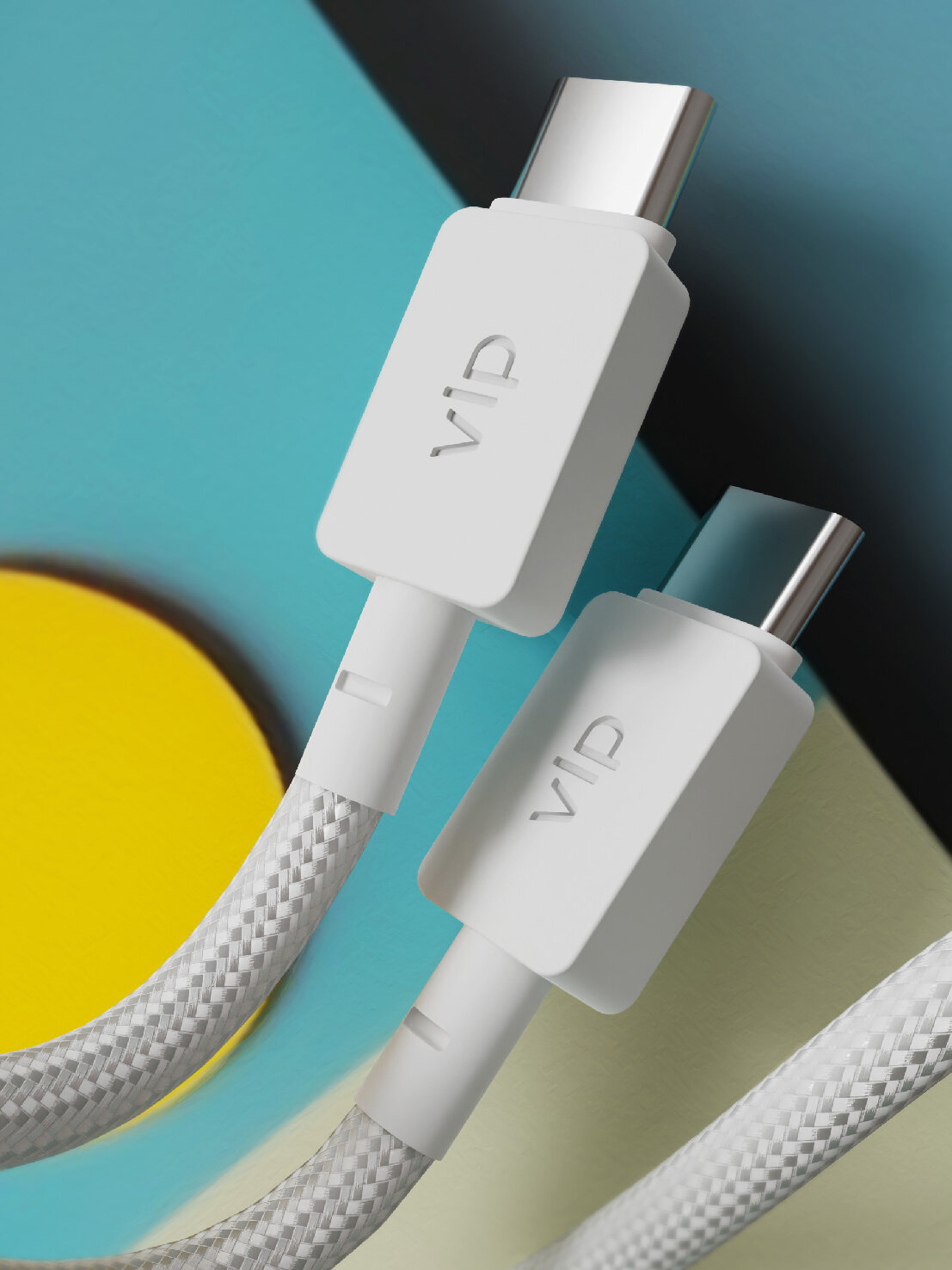 Кабель VLP Nylon Cable USB-C 1,2 м белый - фото №5