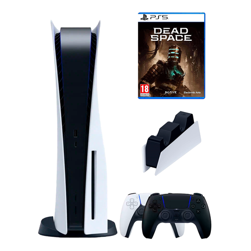 PS5 (ПС5) Игровая приставка Sony PlayStation 5 ( 3-я ревизия) + 2-й геймпад(черный) + зарядное DEAD SPASE